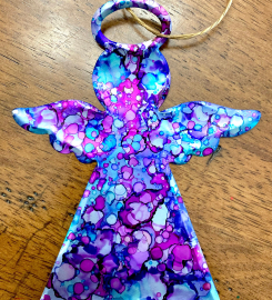 Angel Ornament, Recycled Ornament, Recycled Aluminum Can Christmas Tree Ornament, Gift, Favor, Holiday, Repurposed, Upcycled, Art, BIG