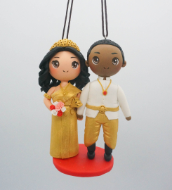 Cambodia Couple Ornament, First Christmas Married Ornament, Just Married Ornament, Wedding Couple Custom Gift, 2023 Decoration, 1st Xmas