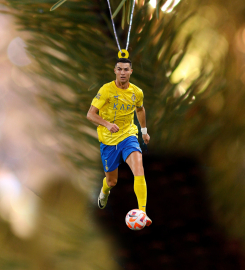 Cristiano Ronaldo 2023 Christmas Ornament, 2D Ornament, CR7 Xmas Ornament Gift, Gifts For Cristiano Ronaldo Fan