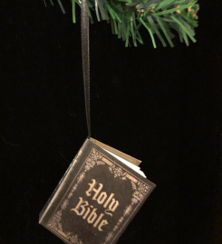 Holy Bible Miniature Book Christmas Ornament