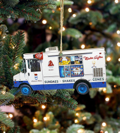 Mister Softee Ice Cream Truck (Handmade Ornament)