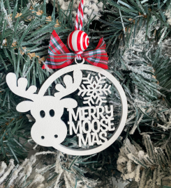 Moose Christmas Paint Kit - Laser Cut