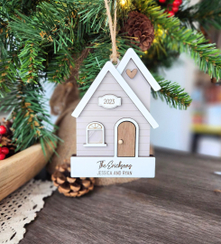 New Home Christmas Ornaments | First House Warming Gift | Agent Closing Keepsake For Homeowners