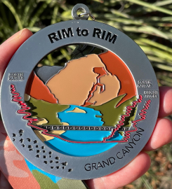 R2R / Rim To Rim Medal With Optional Engraving / Personalization